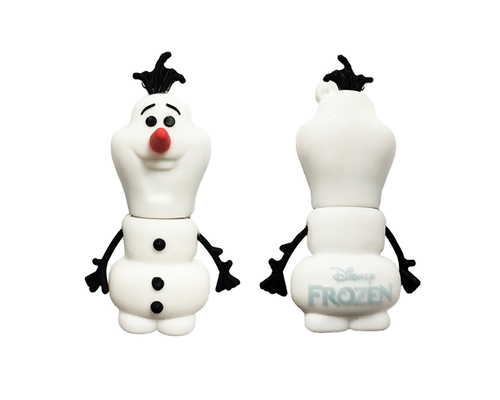 Флешка Резиновая Снеговик Олаф "Frozen Snowman Olaf" Q105 белый 512 Гб
