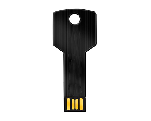 Флешка Металлическая Ключ "Key" R145 черный 128 Гб