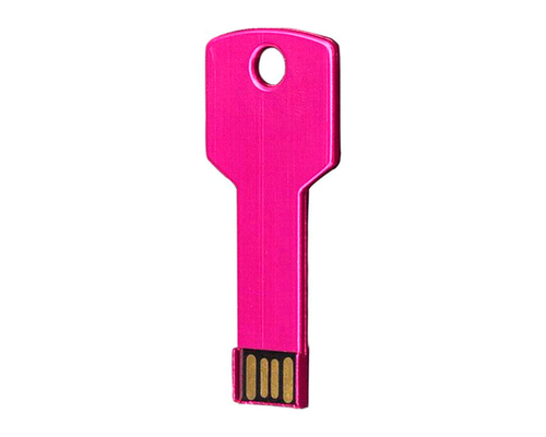 Флешка Металлическая Ключ "Key" R145 розовый 1 Гб