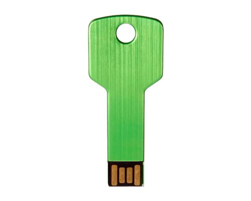 Флешка Металлическая Ключ "Key" R145 салатовый 256 Гб