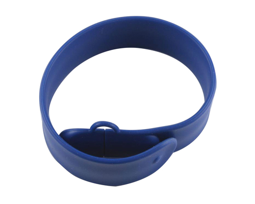 Флешка Силиконовый Браслет Слап "Bracelet Slap" V169 синий 1 ТБ
