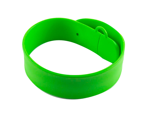 Флешка Силиконовый Браслет Слап "Bracelet Slap" V169 зеленый 32 Гб