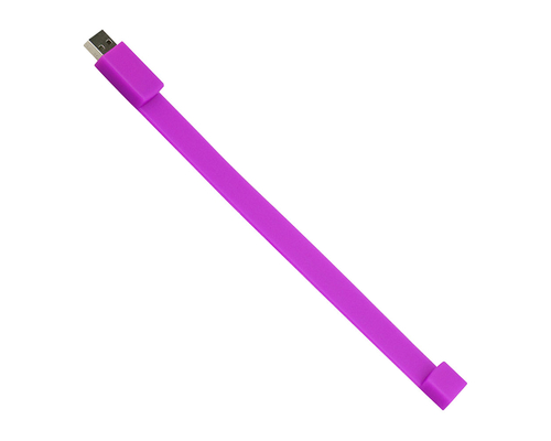 Флешка Силиконовый Браслет "Bracelet Splice" V170 фиолетовый 4 Гб