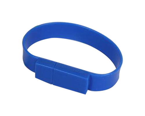 Флешка Силиконовый Браслет "Bracelet Splice" V170 синий 32 Гб