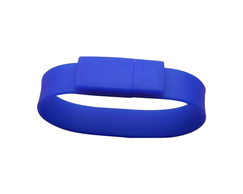Флешка Силиконовый Браслет "Bracelet Splice" V170 синий 512 Гб