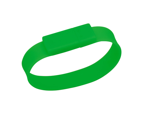 Флешка Силиконовый Браслет "Bracelet Splice" V170 зеленый 512 Гб