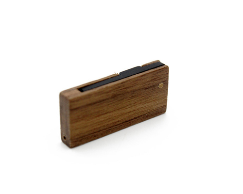 Флешка Деревянная Твистер Микро "Twister Micro Wood" F216 коричневый 1 Гб