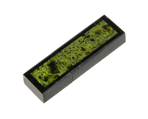 Флешка Каменная Змеевик "Serpentine Stone D" G227 зеленая 4 Гб