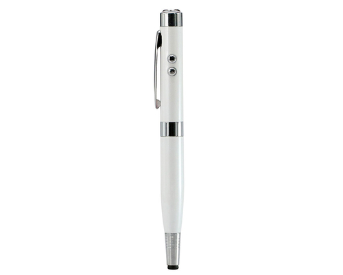 Флешка Металлическая Ручка Лазерная указка WBR Стилус "Pen Laser Stylus" R233 белый 128 ГБ