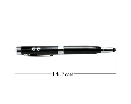 Флешка Металлическая Ручка Лазерная указка WBR Стилус "Pen Laser Stylus" R233 черный 4 ГБ