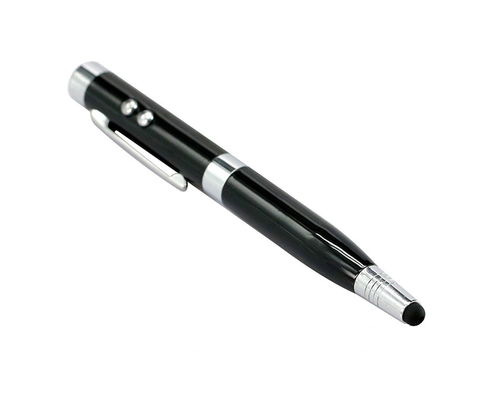 Флешка Металлическая Ручка Лазерная указка WBR Стилус "Pen Laser Stylus" R233 черный  1 ГБ