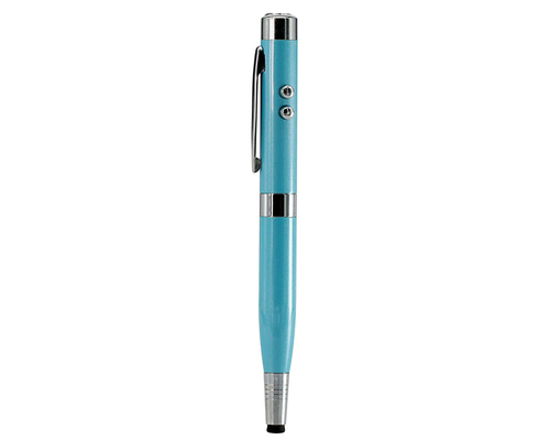 Флешка Металлическая Ручка Лазерная указка WBR Стилус "Pen Laser Stylus" R233 голубой 1 ГБ