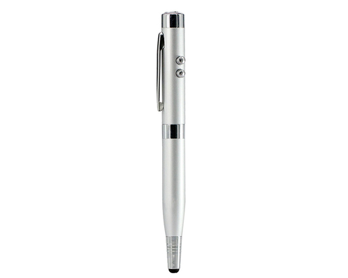 Флешка Металлическая Ручка Лазерная указка WBR Стилус "Pen Laser Stylus" R233 серебряный 16 ГБ