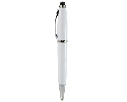 Флешка Металлическая Ручка Стилус "Pen Stylus" R234 белый 4 Гб