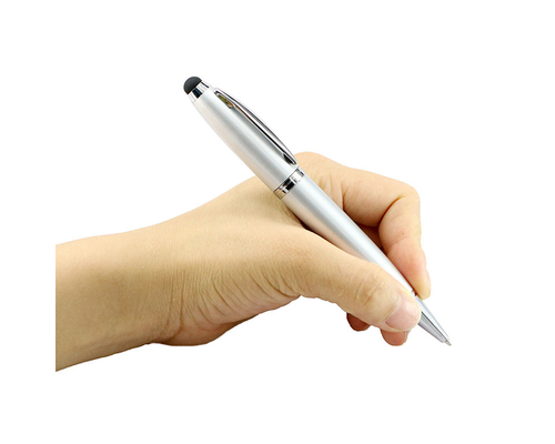 Флешка Металлическая Ручка Стилус "Pen Stylus" R234 серебряный 128 Гб