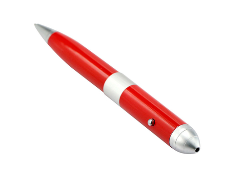 Флешка Металлическая Ручка Лазерная указка Конус "Laser Conus Pen" R236 красный 2 Гб