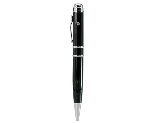 Флешка Металлическая Ручка Лазерная указка Диплус "Laser Diploos Pen" R237 черный 64 Гб