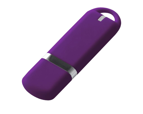 Флешка Пластиковая Мемо Софт-тач "Memo Soft-touch" S315 фиолетовый 2 Гб