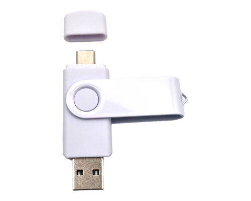 Флешка Пластиковая Твистер Дуал "Twister Dual" S319 (OTG, Type-C)