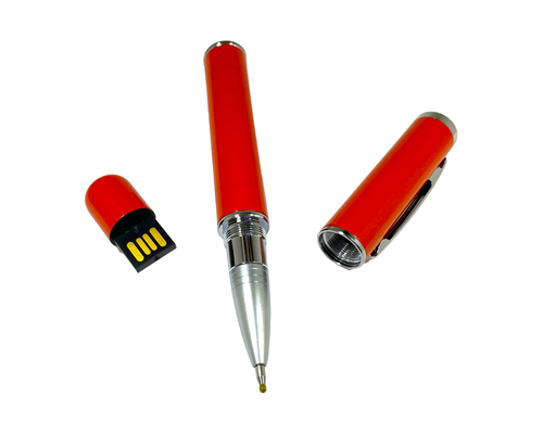 Флешка Металлическая Ручка Бона "Pen Bona" R324 оранжевый 4 Гб