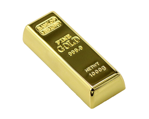 Флешка Металлическая Золотой слиток "Gold Bar" R352 золотой 8 Гб