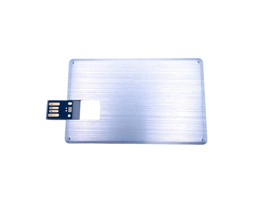 Флешка Металлическая Визитка Лайт Visit Card Light R508 серебристый 1 ТБ