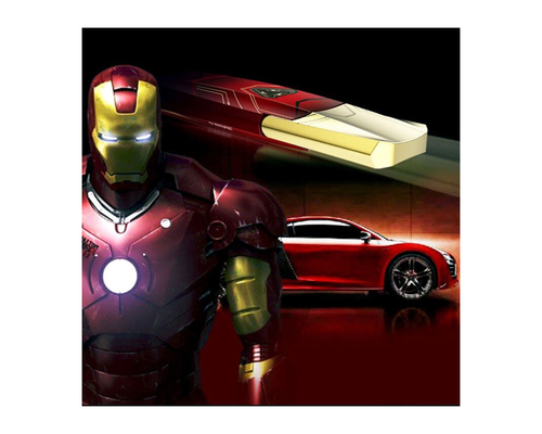 Флешка Металлическая Железный человек Марвел "Iron Man Marvel" R513 красный 16 Гб