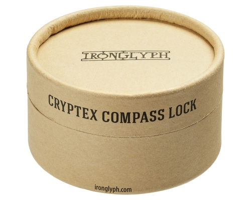 Флешка Металлическая Криптекс Компас "Cryptex Compass" R591 бронзовый 512 Гб
