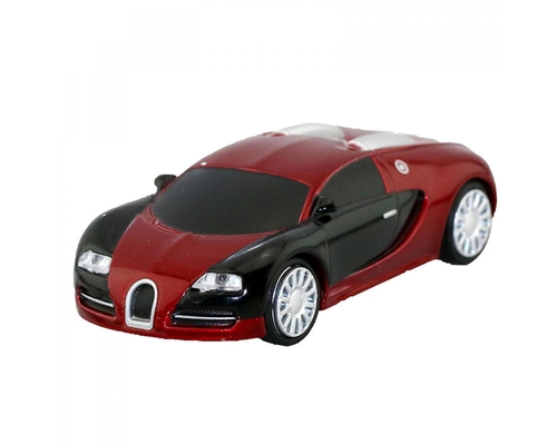 Флешка Металлическая Автомобиль Бугатти "Bugatti Veyron" R130 красная 4 Гб