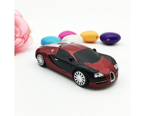 Флешка Металлическая Автомобиль Бугатти "Bugatti Veyron" R130 красная 1 Гб