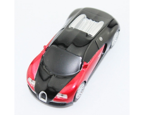Флешка Металлическая Автомобиль Бугатти "Bugatti Veyron" R130 черная 1 Гб