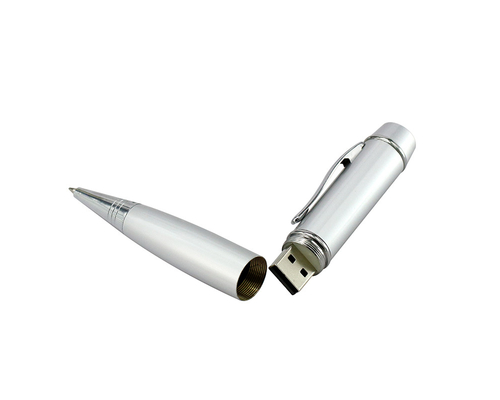 Флешка Металлическая Ручка Тектум "Tectum Pen" R232 серебряный 128 Гб