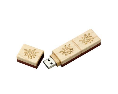 Флешка Деревянная Маджонг "Mahjong" F43