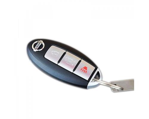 Флешка Пластиковая Автомобильный ключ Ниссан "Nissan Car Key" S58 черная 4 Гб