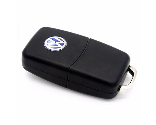 Флешка Пластиковая Автомобильный ключ Volkswagen S63 черная 128 Гб