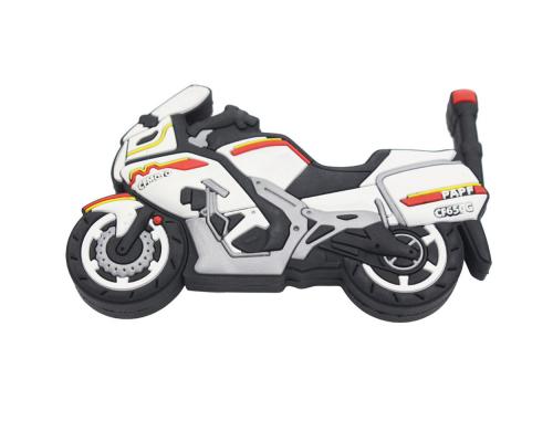 Флешка Резиновая Мотоцикл CFMOTO "Motorcycle" Q96 белый 4 Гб