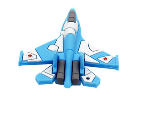 Флешка Пластиковая Самолет "Airplane Bomber" S184 синий 4 Гб