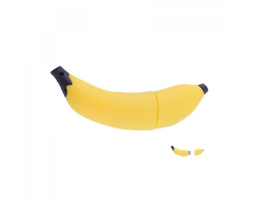 Флешка Резиновая Банан "Banana" Q103 желтый 1 Гб