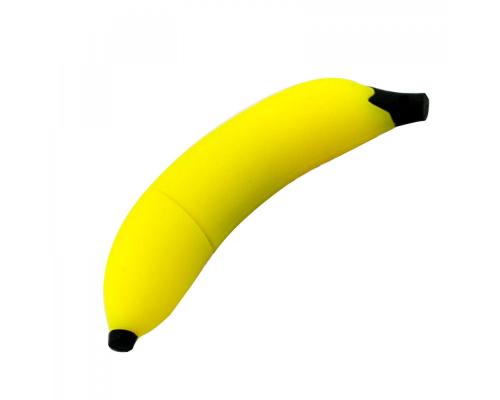 Флешка Резиновая Банан "Banana" Q103 желтый 16 Гб