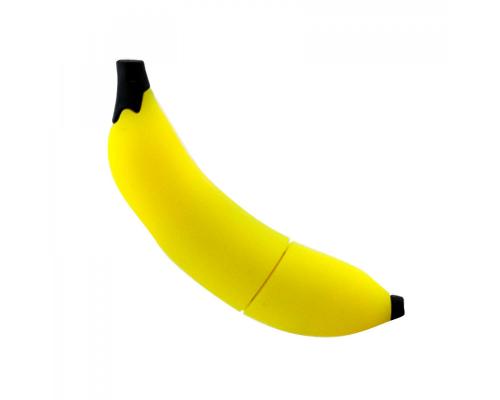 Флешка Резиновая Банан "Banana" Q103 желтый 256 Гб