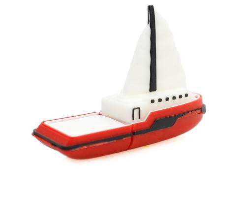 Флешка Резиновая Парусная Лодка "Sailboat" Q211