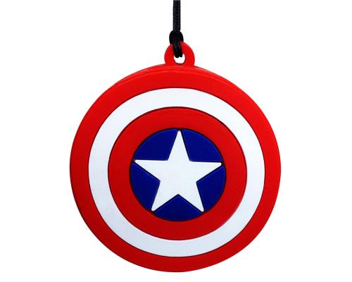 Флешка Резиновая Щит Капитан Америка "Captain America Shield" Q190