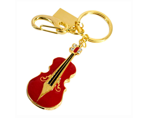 Флешка Металлическая Скрипка "Violin Key" R4 красный 32 Гб