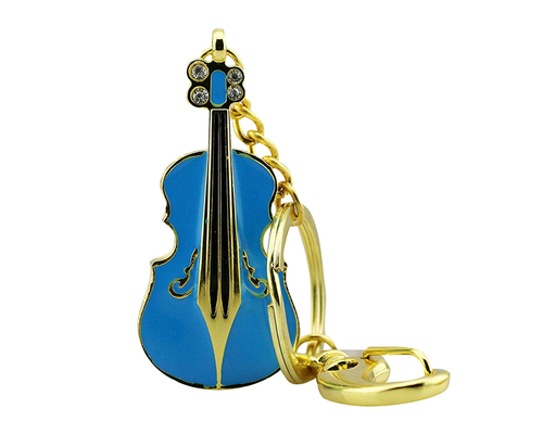 Флешка Металлическая Скрипка "Violin Key" R4 синый 512 Гб