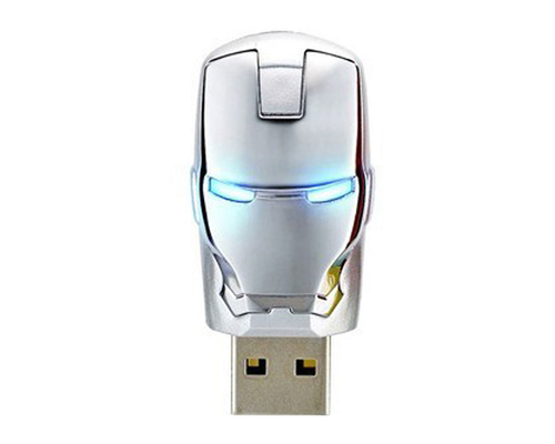 Флешка Металлическая Маска Железного человека "Iron Man Mask" R7 