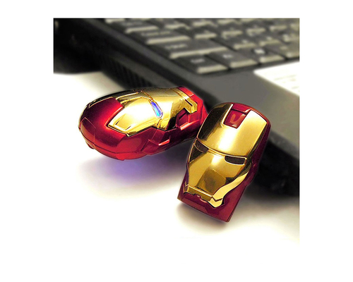 Флешка Металлическая Железный человек "Iron Man MARK III" R7 золотая/красная 8 Гб