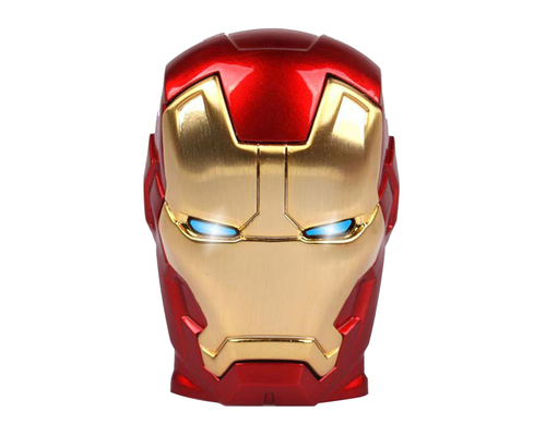 Флешка Металлическая Железный человек "Iron Man MARK IV" R7 золотая/красная 2 Гб