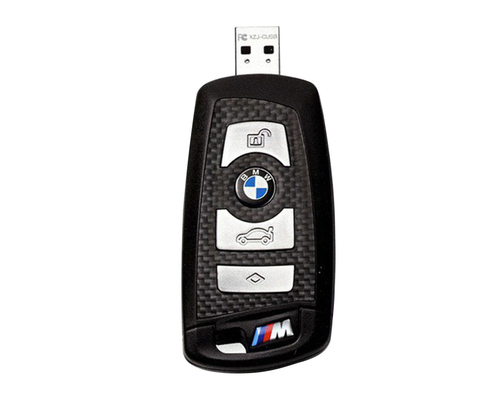 Флешка Карбоновая Автомобильный ключ БМВ "BMW M Car Key" L10 черный 16 Гб