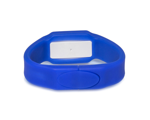 Флешка Силиконовая Наручные Часы "Wrist Watch" V122 синий 1 Гб