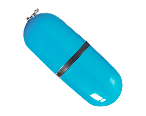 Флешка Пластиковая Капсула "Capsule" S126 голубой 64 Гб
